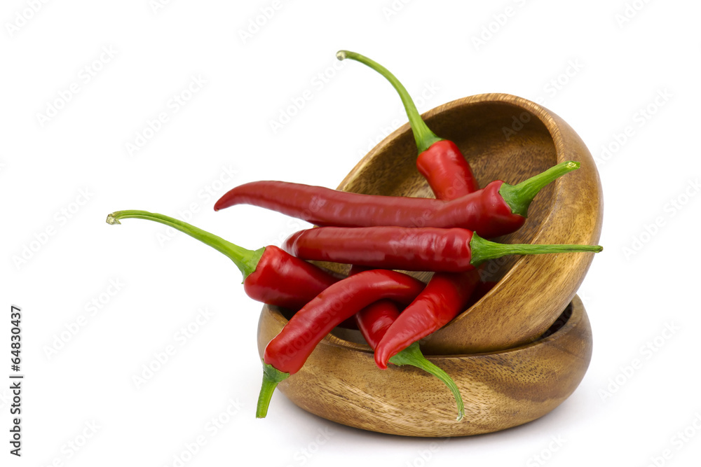 chili peppers in a bowl Stock Photo | Adobe Stock