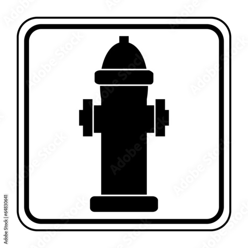 Logo borne d'incendie.