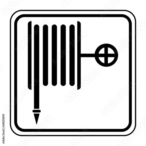 Logo robinet d'incendie armé. R.I.A.