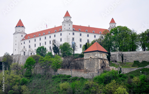 Photography Castle and park in the city of Bratislava, Slovakia, Europe