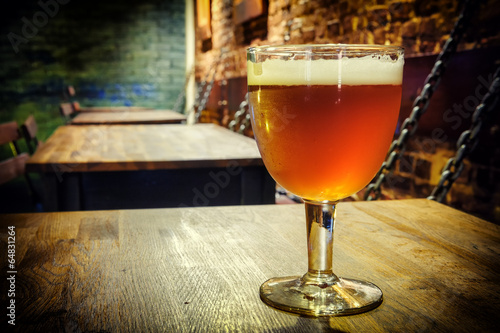 Fotografie Glass of fresh beer