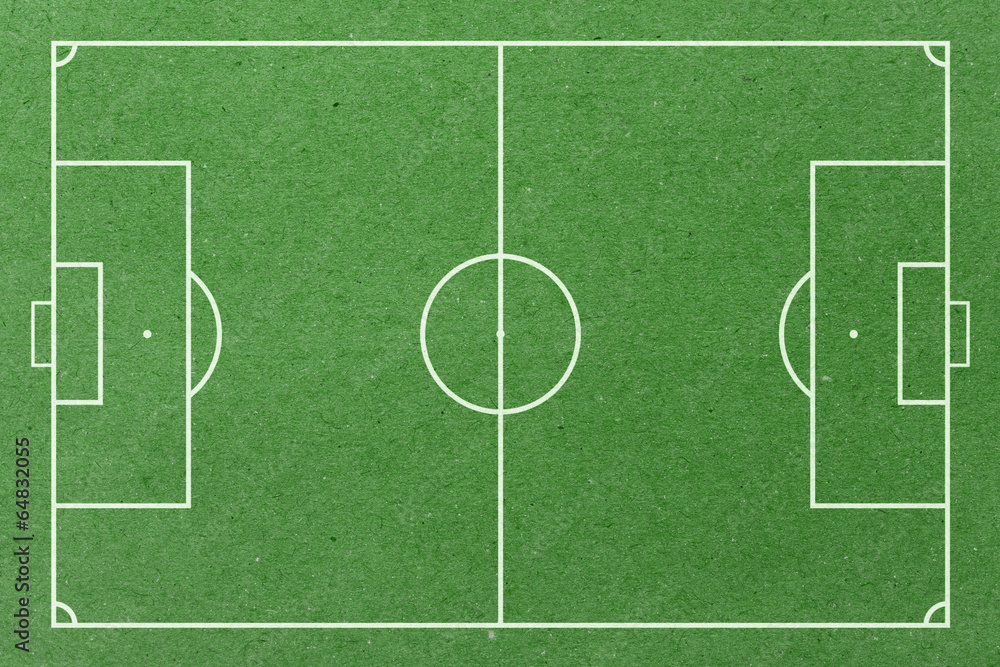 Soccer field green paper Soccer field green paper