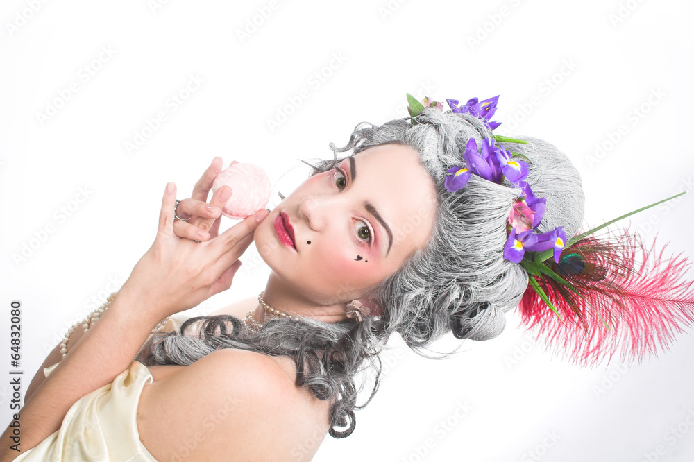 Naklejka premium Young lady