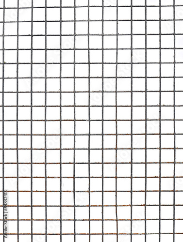 Background texture of metal mesh cells isolated