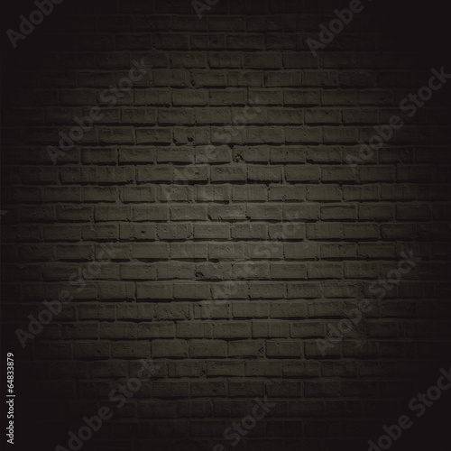 Dark brown brick wall