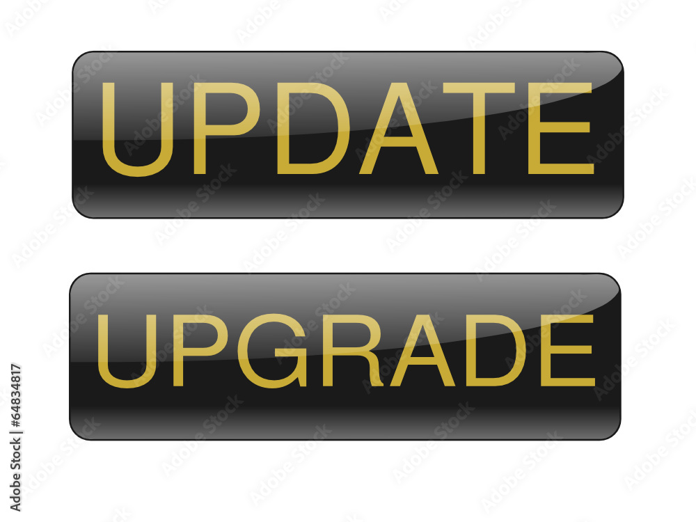 Fototapeta premium Button Upgrade Update