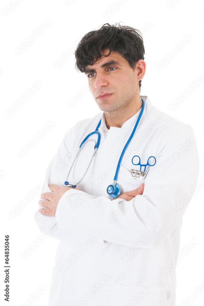 Male doctor thinking Male doctor thinking