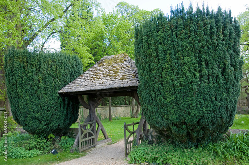 Entrance to rural churchyard