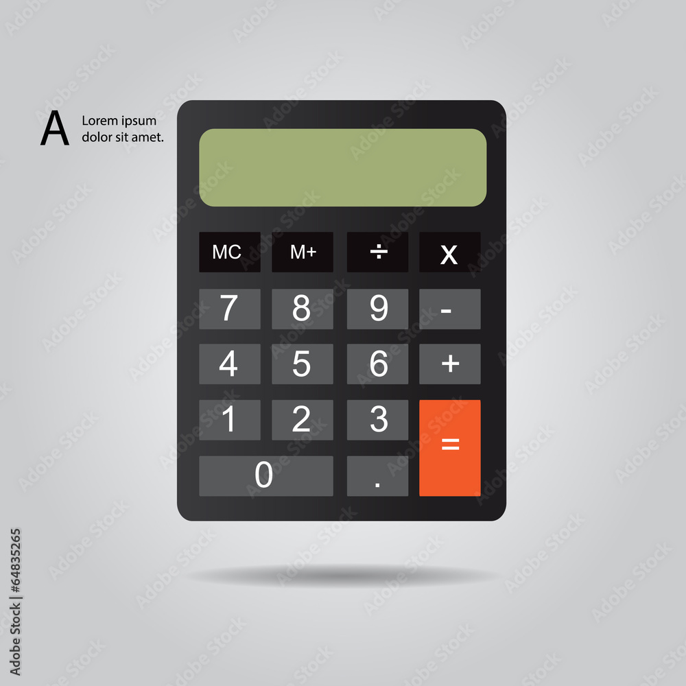calculator vector icon calculator vector icon