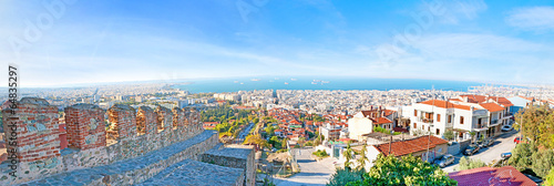 The panorama of the city, Thessaloniki, Greece photo