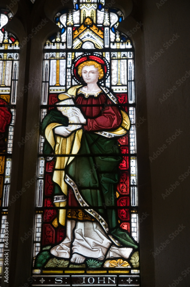 Obraz premium St John the Evangelist stained glass