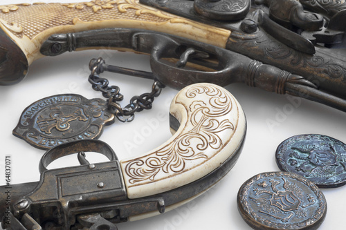 Obraz na płótnie ancient pistols