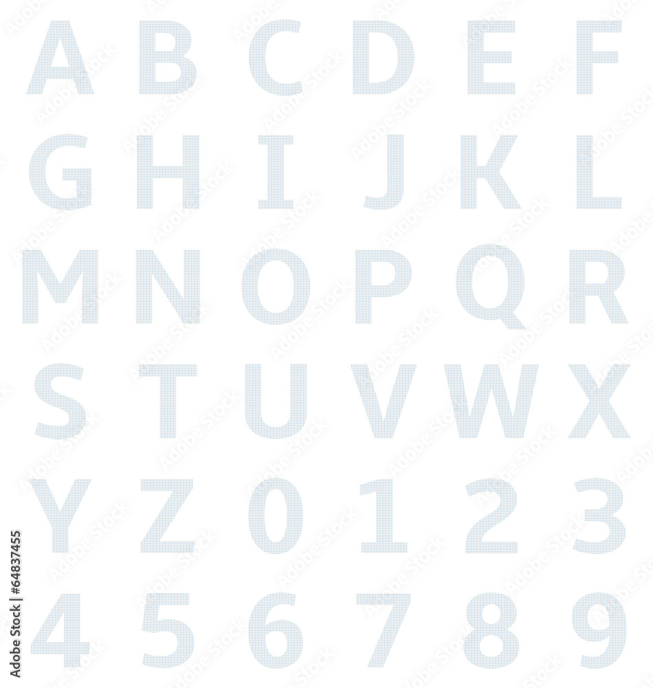 uppercase alphabet on graph paper uppercase alphabet on graph paper