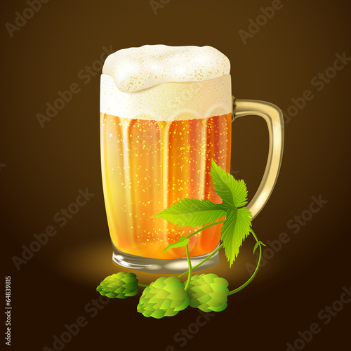 Beer hop background