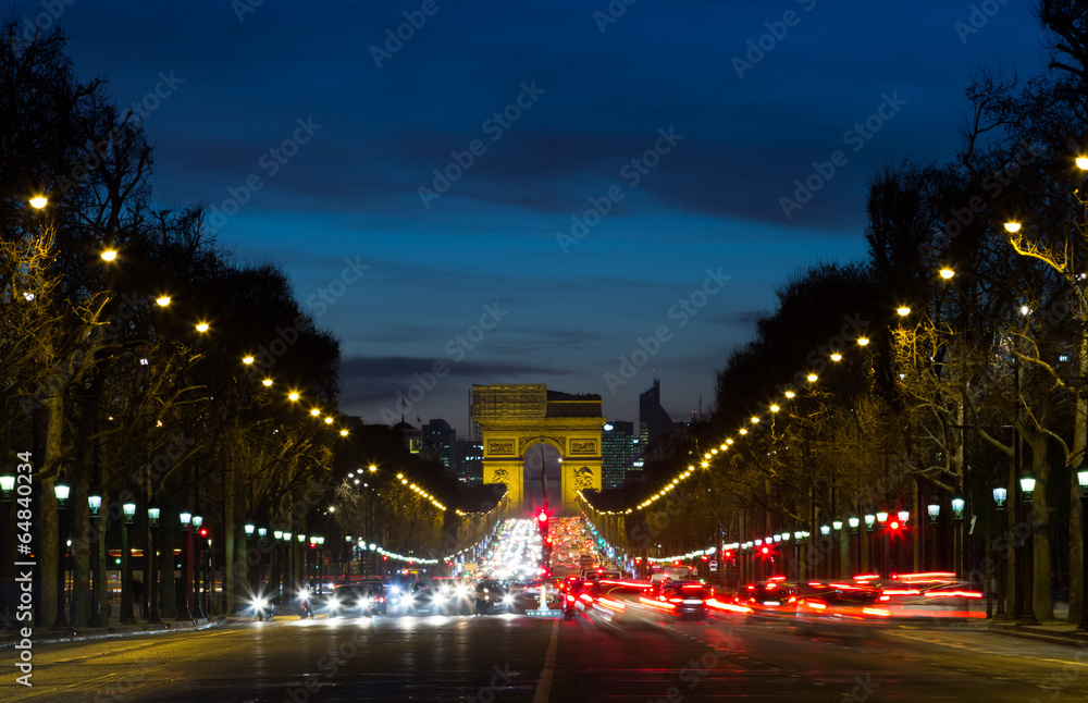 Arc de Triomphe and traffic