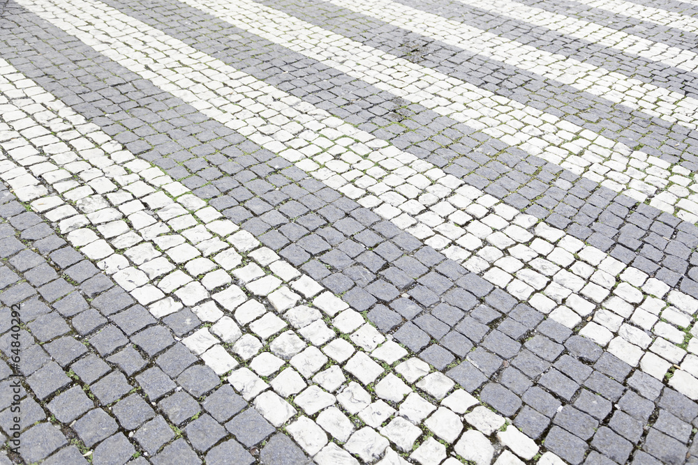 Fototapeta premium Typical stone floor of Lisbon