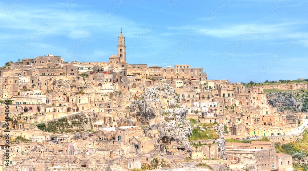 View of Matera, Italy, UNESCO