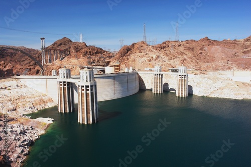 View of the Hoover Dam and Lake Mead