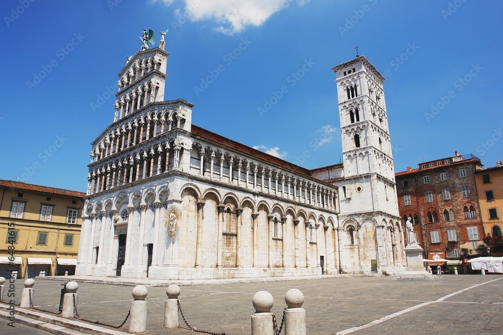 View of the church San Michele In Foro, Lucca