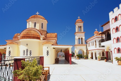 Greek monastery in the Spili, Crete, Greece