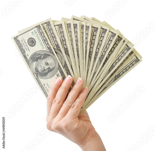 Hand with money