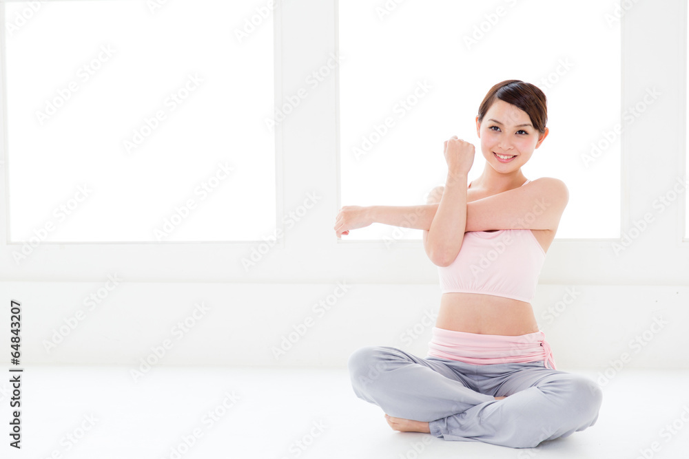 attractive asian woman exercise image attractive asian woman exercise image