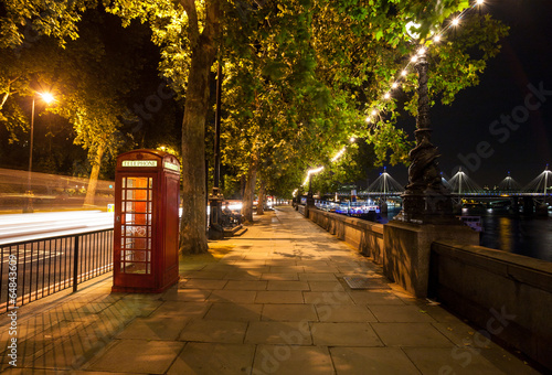 london night walkway