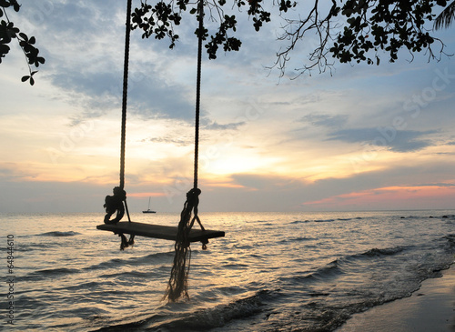 swing and sea sky