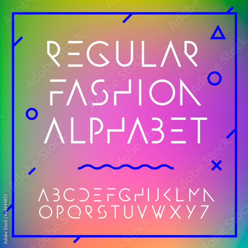 Fashion alphabet letters collection