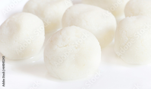 Delicious Indian Sweets, Rosogolla isolated in white