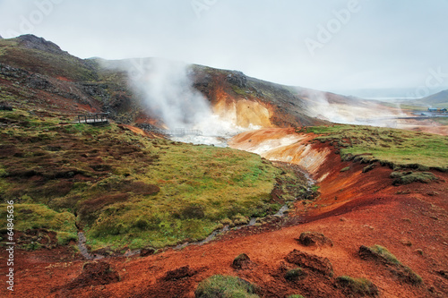 Geaothermal area Seltun near Krysuvik - Iceland