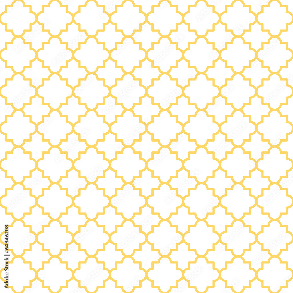 Fototapeta premium Quatrefoil Lattice Pattern