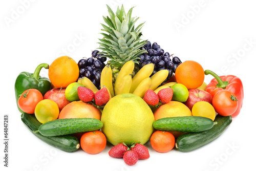 Collection of vegetables and fruits