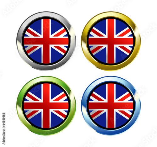United Kingdom country flag button