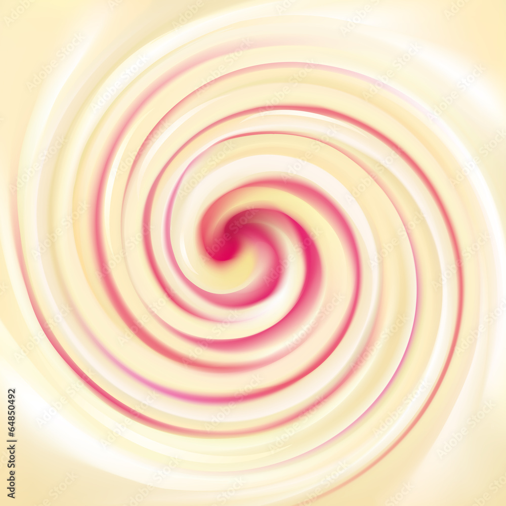 Vector background of swirling texture dairy cream with raspberry Vector background of swirling texture dairy cream with raspberry
