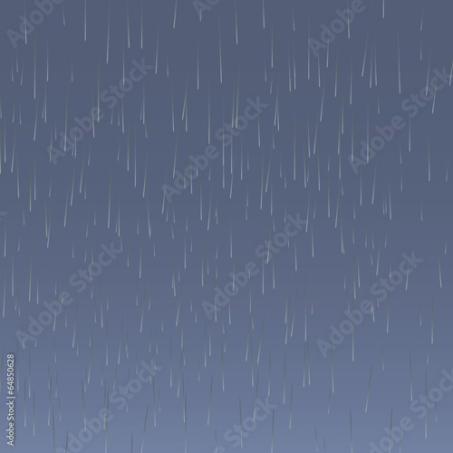 Rain as a background, vector