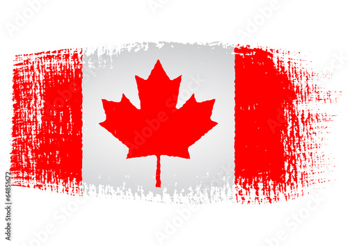 brushstroke flag Canada