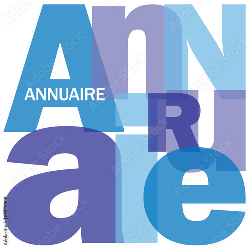 Mosaïque de Lettres "ANNUAIRE" (coordonnées contacts recherche)