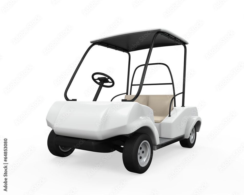 Golf Car Isolated