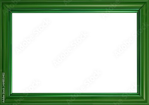 green frame illustration isolated on white