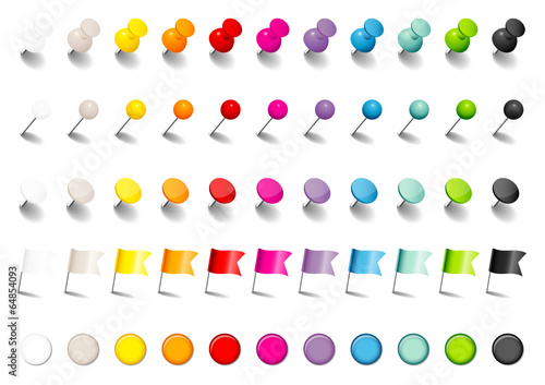 Pins, Needles, Flags & Magnets Set Shadow
