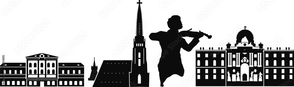 Wien_Österreich_Donau_Silhouette