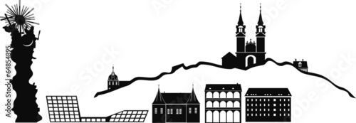 Linz_Österreich_Donau_Silhouette