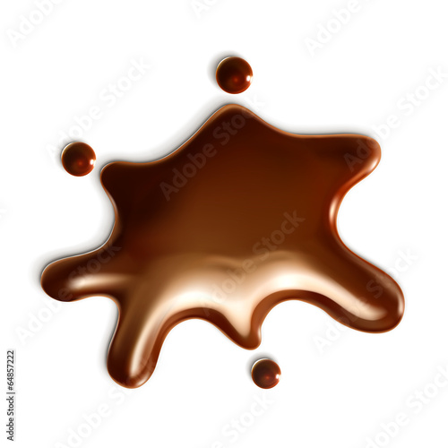 Chocolate drop, vector illustration