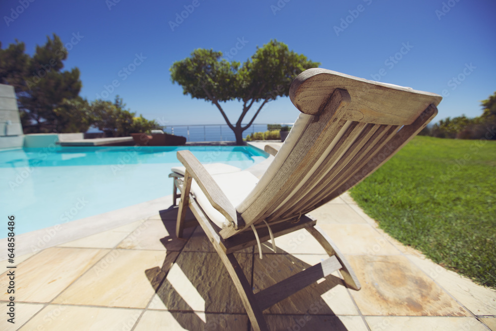 Poolside lounge chair