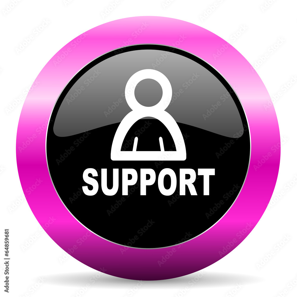 support pink glossy icon support pink glossy icon