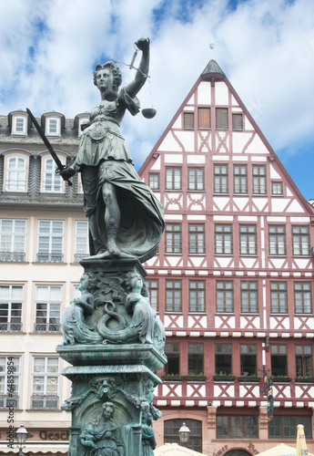 Justitia Statue Frankfurt Germany
