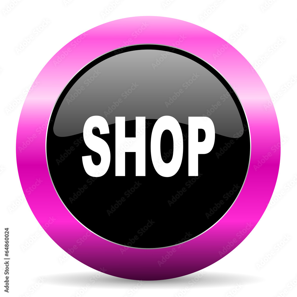 shop pink glossy icon shop pink glossy icon