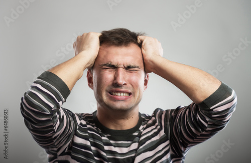 Принти на полотні Frustrated man