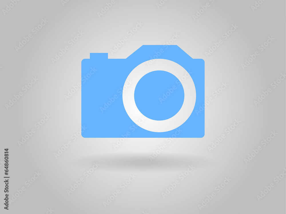 Flat icon of a camera Flat icon of a camera